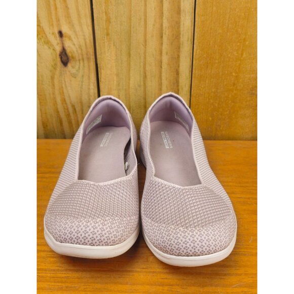 Skechers Goga Mat Moonlight Comfort Ballet Flat Slip-On Shoes, Size 9 - Picture 2 of 5